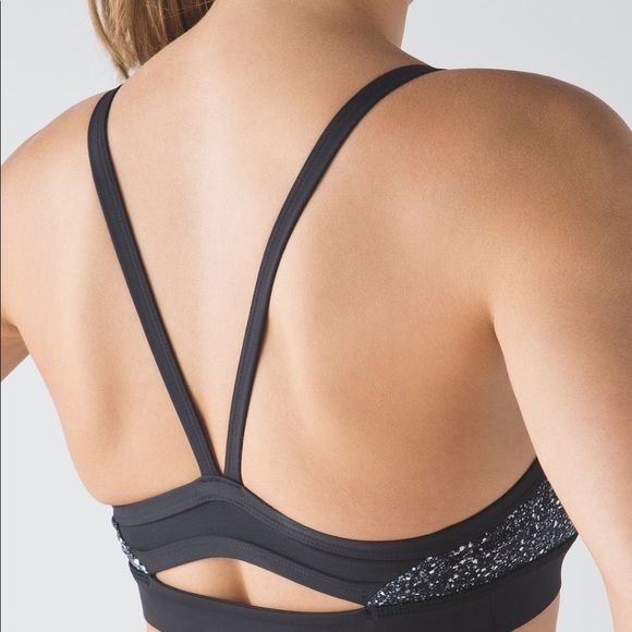 Lululemon Rise and Run Bra Mini Splatter Black - Picture 4 of 16